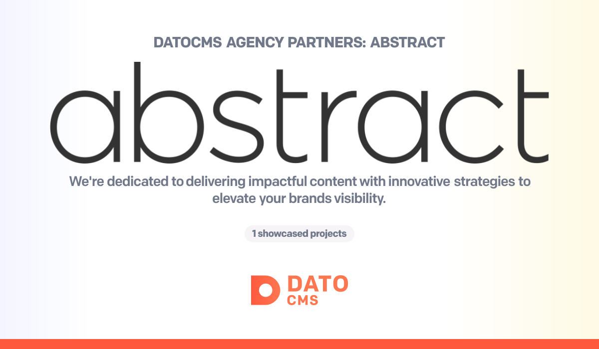 Datocms Logo Abstract — DatoCMS Partners — DatoCMS