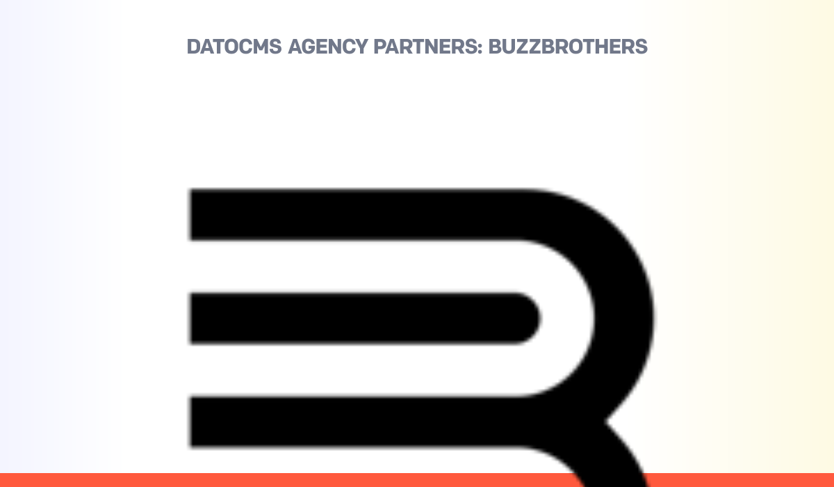Datocms Logo BuzzBrothers — DatoCMS Partners — DatoCMS