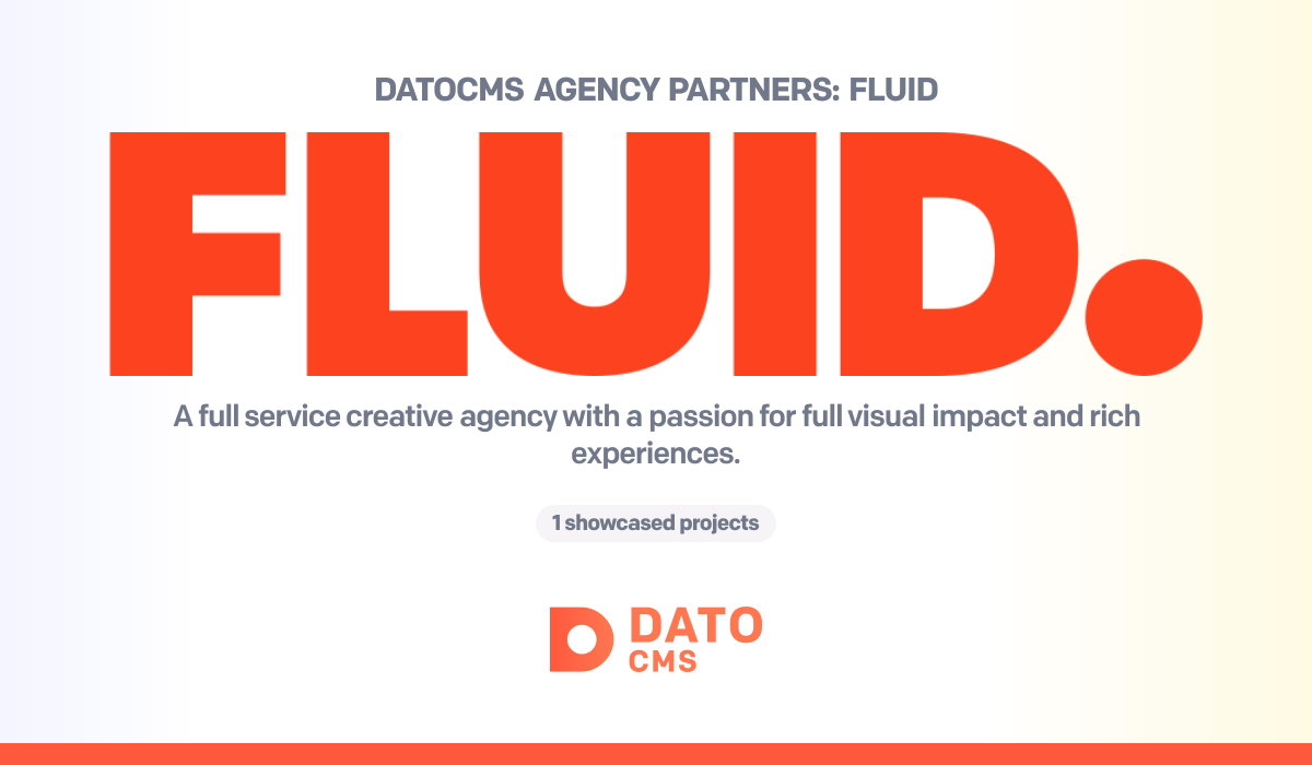 Datocms Logo Fluid — DatoCMS Partners — DatoCMS