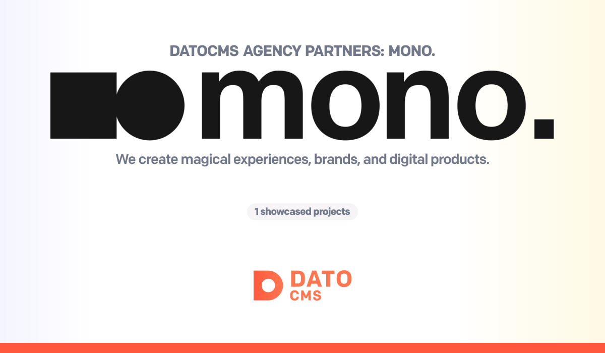 Datocms Logo Mono. — DatoCMS Partners — DatoCMS