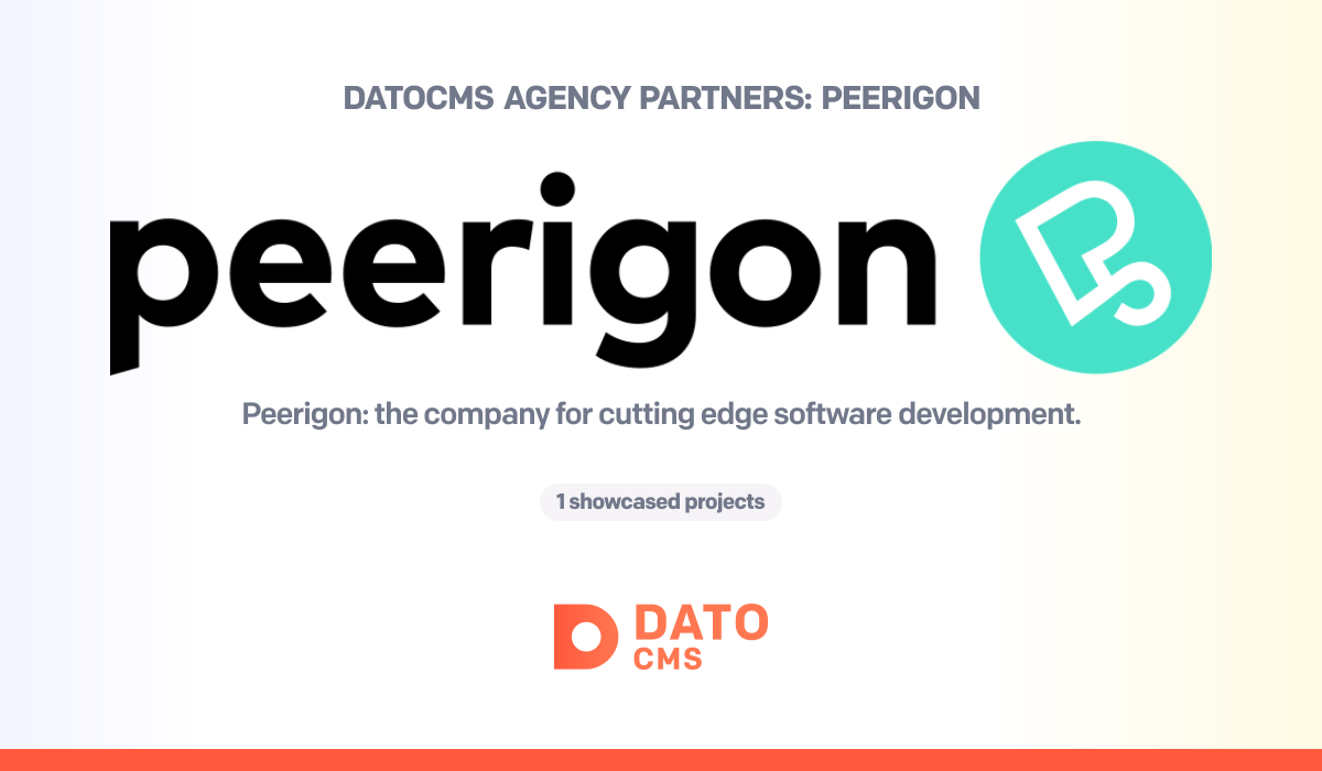 Datocms Logo Peerigon — DatoCMS Partners — DatoCMS