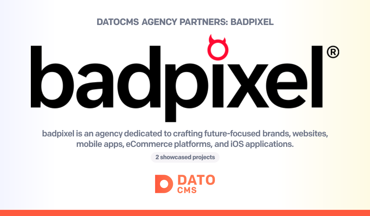 Datocms Logo badpixel — DatoCMS Partners — DatoCMS