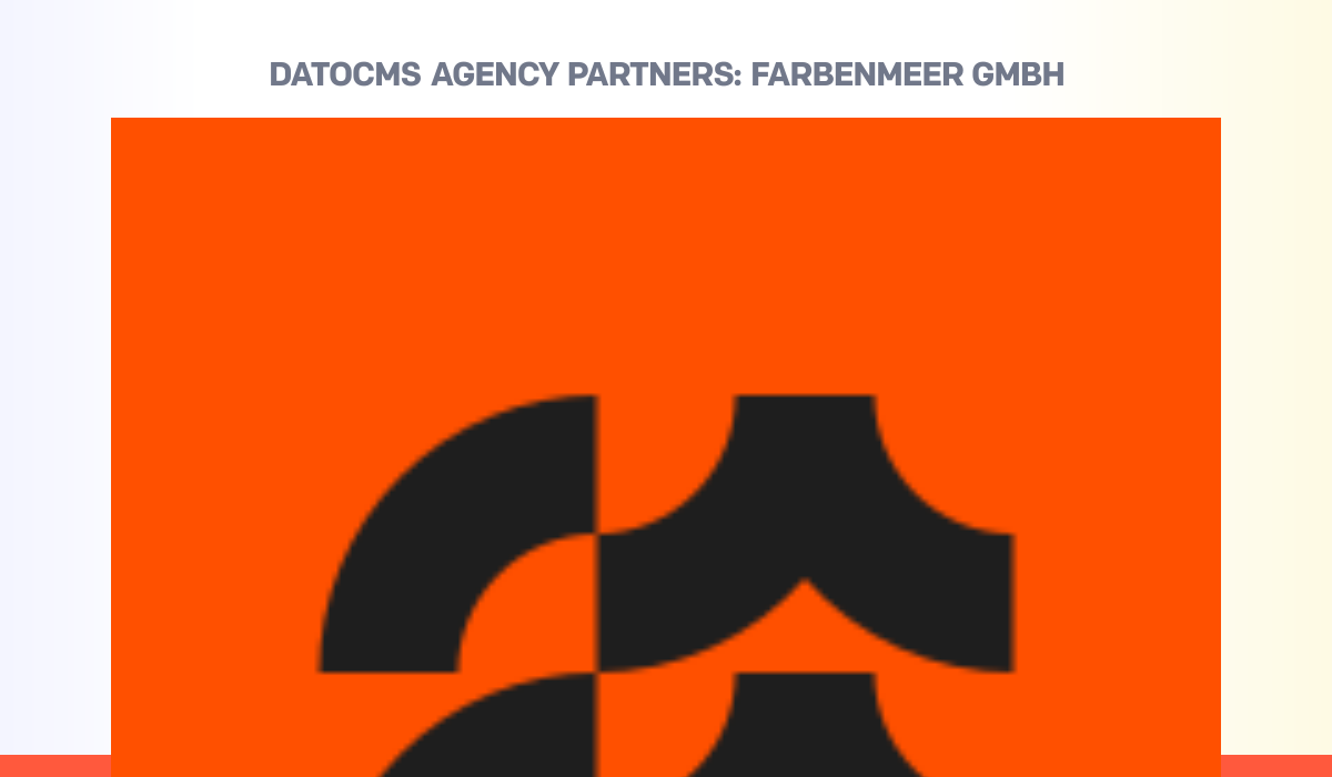 Datocms Logo farbenmeer GmbH — DatoCMS Partners — DatoCMS
