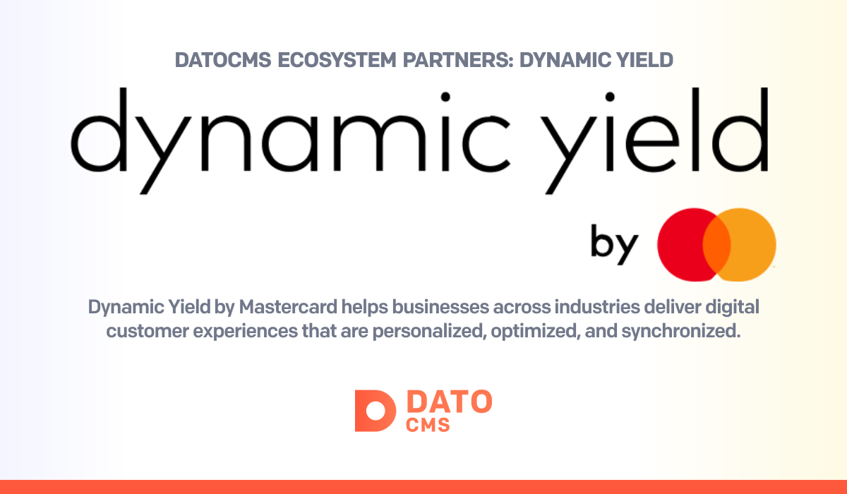Datocms Logo Dynamic Yield — Ecosystem Partners — DatoCMS